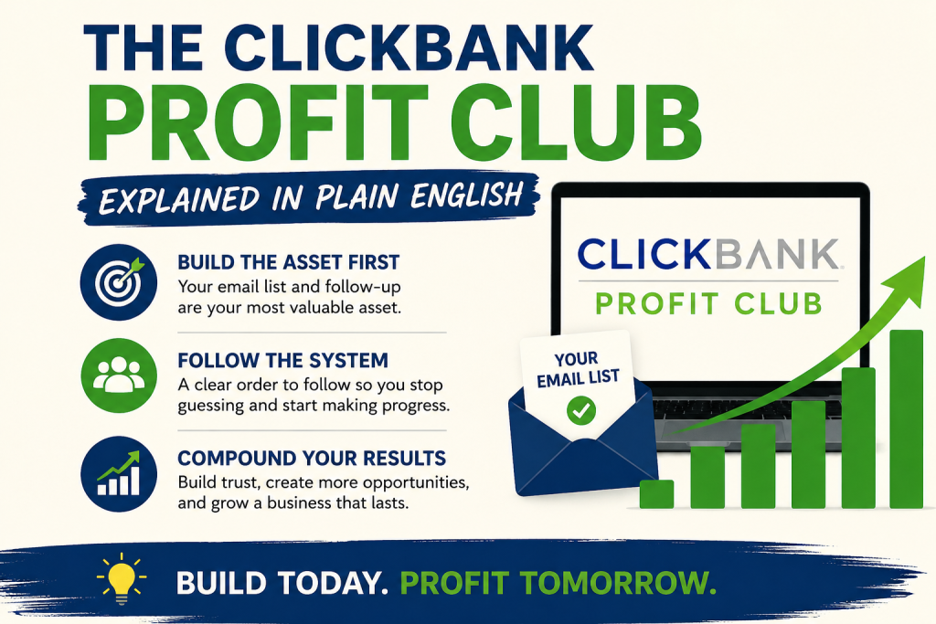 The ClickBank Profit Club Explained In Plain English.