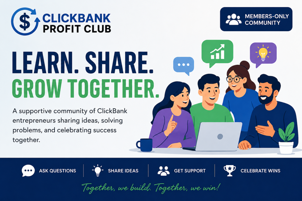 My Journey Inside The ClickBank Profit Club Community.