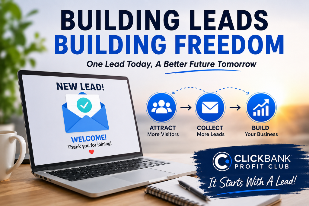 “Why I’m Putting Lead Generation First in My ClickBank Profit Club Journey”