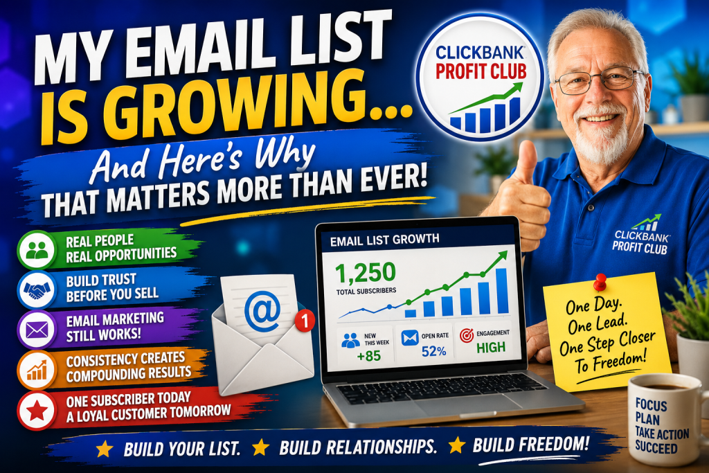 My Email List Is Growing… And Here’s Why That Matters More Than Ever