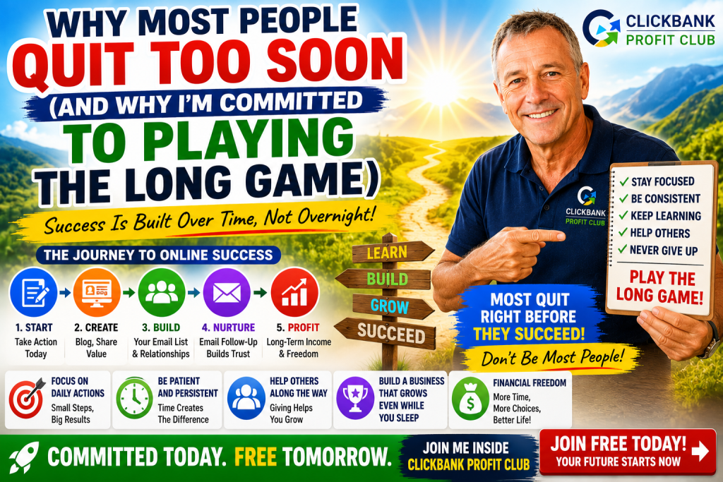 Why Most People Quit Too Soon (And Why I’m Committed to Playing the Long Game)