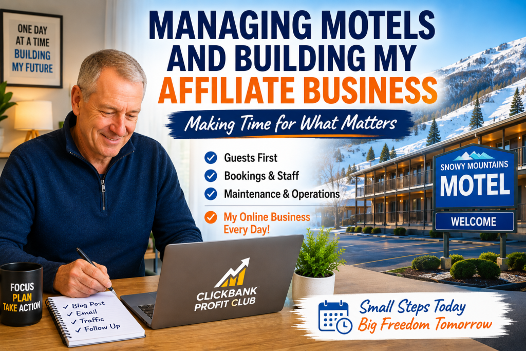How I Find Time to Build My Affiliate Business While Managing Two Busy Motels